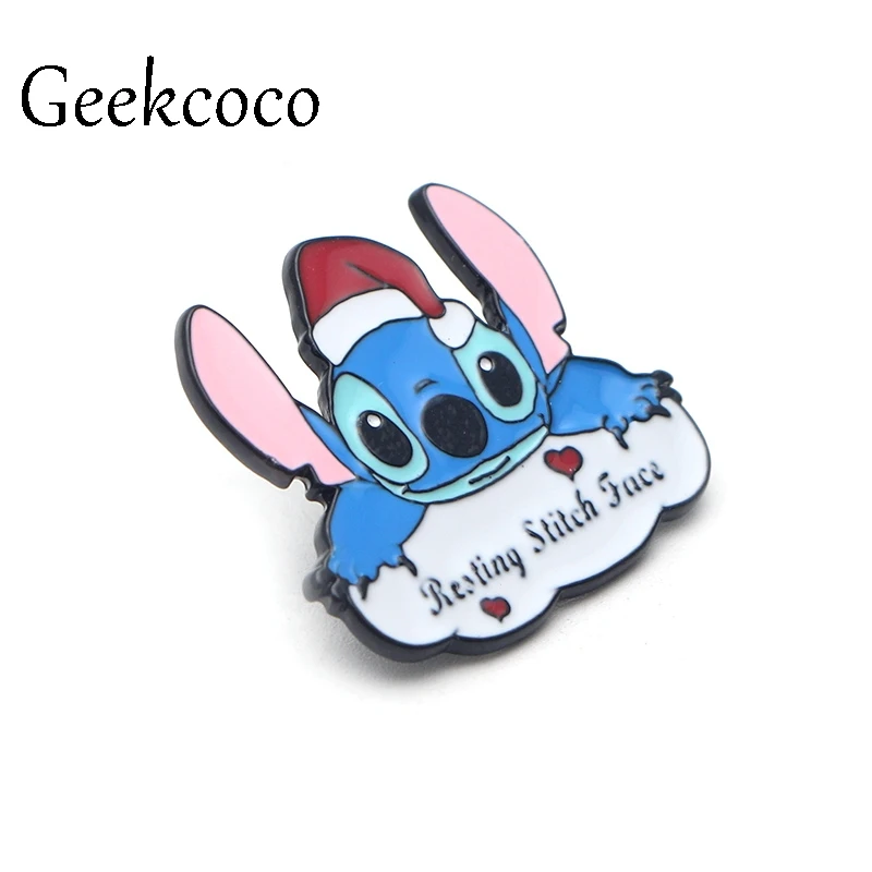Stitch Lilo Jumba Jookiba цинковый сплав булавки для галстука значки para рубашка сумка Одежда Кепка рюкзак броши для обуви Значки украшения J0082