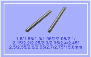 LUPULLEY 50pcs/lot Cylindrical Pins Dowel Pin Length 15.8mm Dia. 0.8mm/1mm/1.2mm/1.4mm/1.5mm/1.65mm Metal Fasten Element