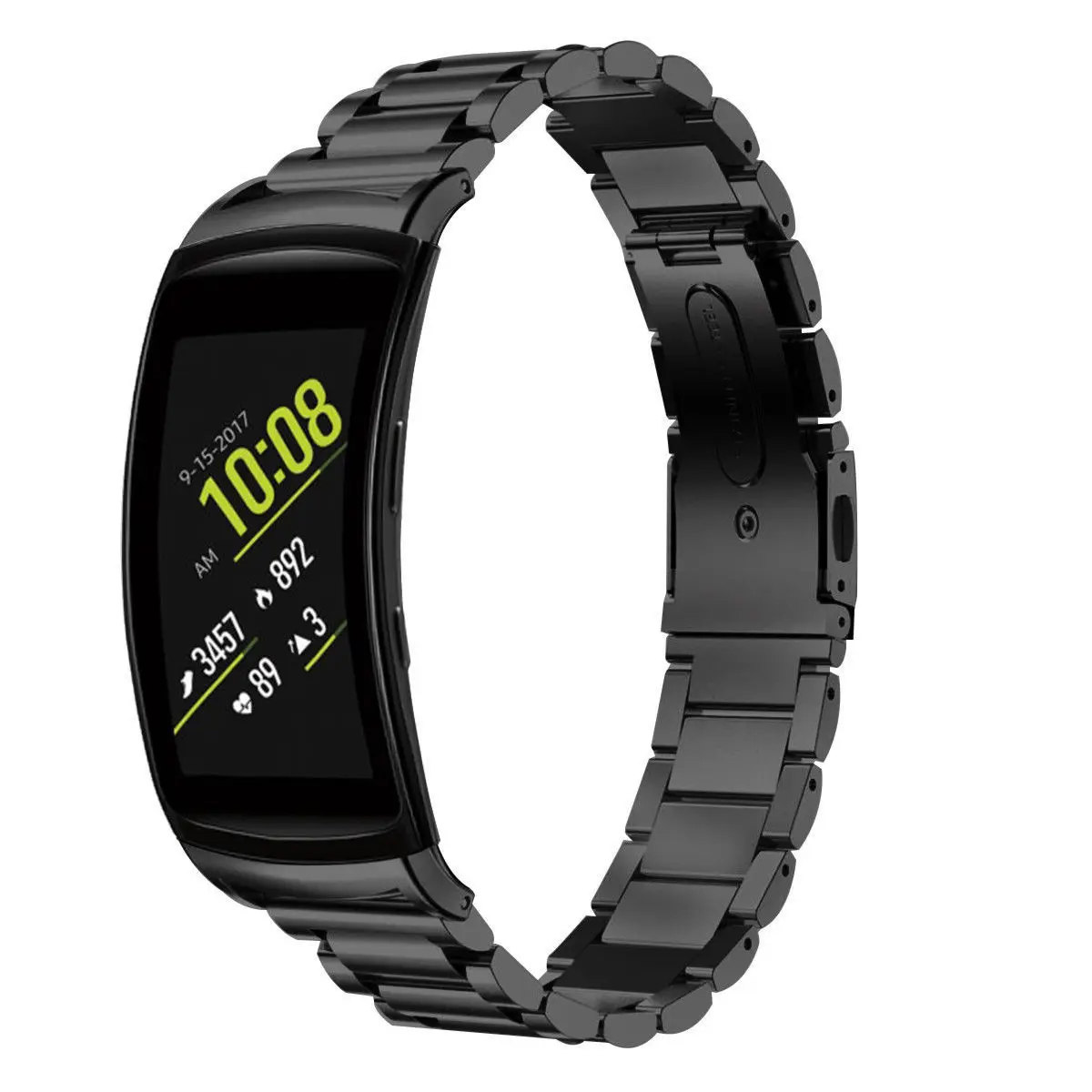Для gear fit 2, из натуральной нержавеющей стали Металлический Браслет Смарт-часы ремешок фитнес-трекер Браслет для samsung fit 2 полосы