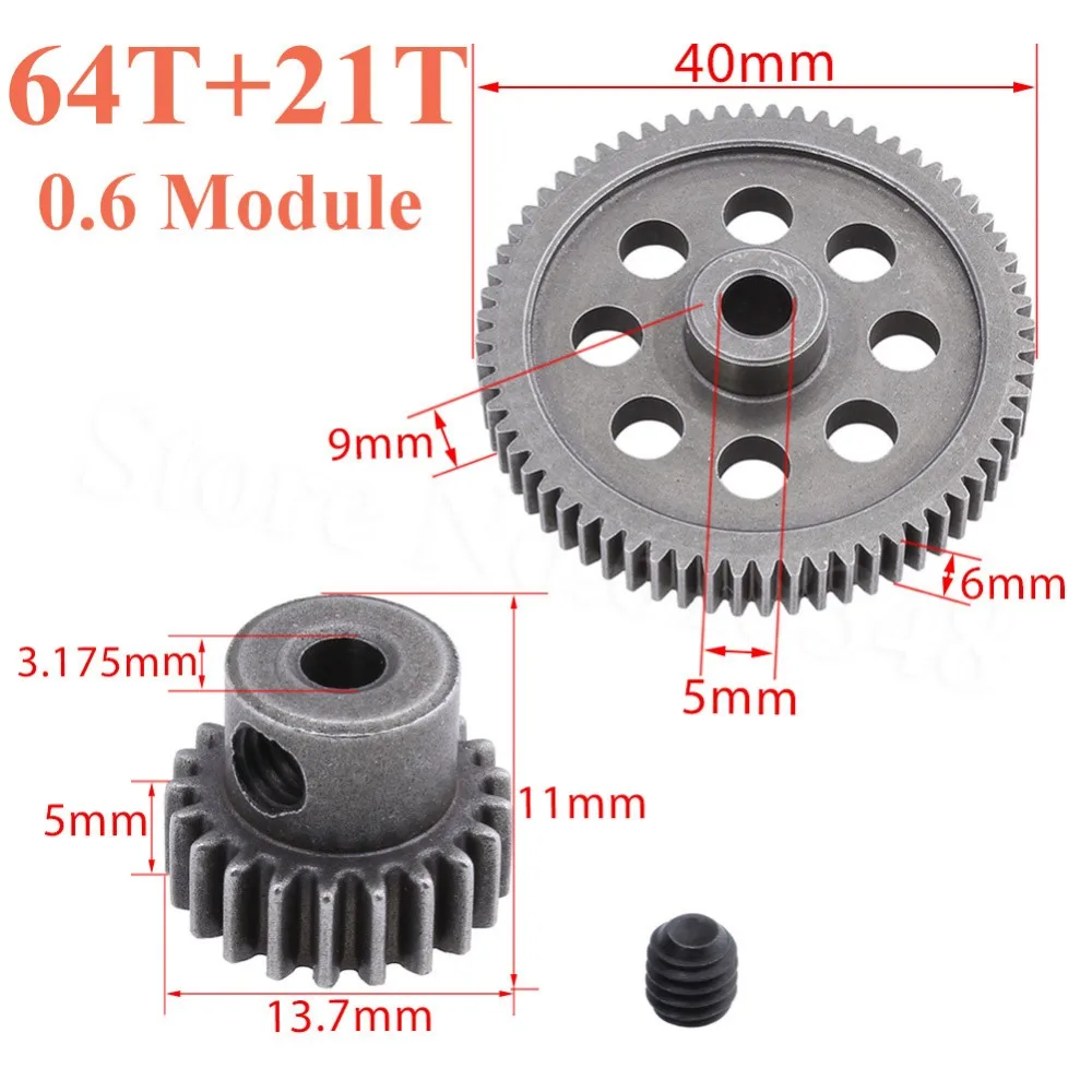 Детали для двигателя HSP 11184 шестерня 3 175 мм 17T 21T 26T 29T 11189 11176 11181 11119 94111|hsp 94111|main gearhsp