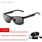 Солнцезащитные очки VEITHDIA мужские, водительские, квадратные, с поляризационными алюминиевыми линзами, 6560