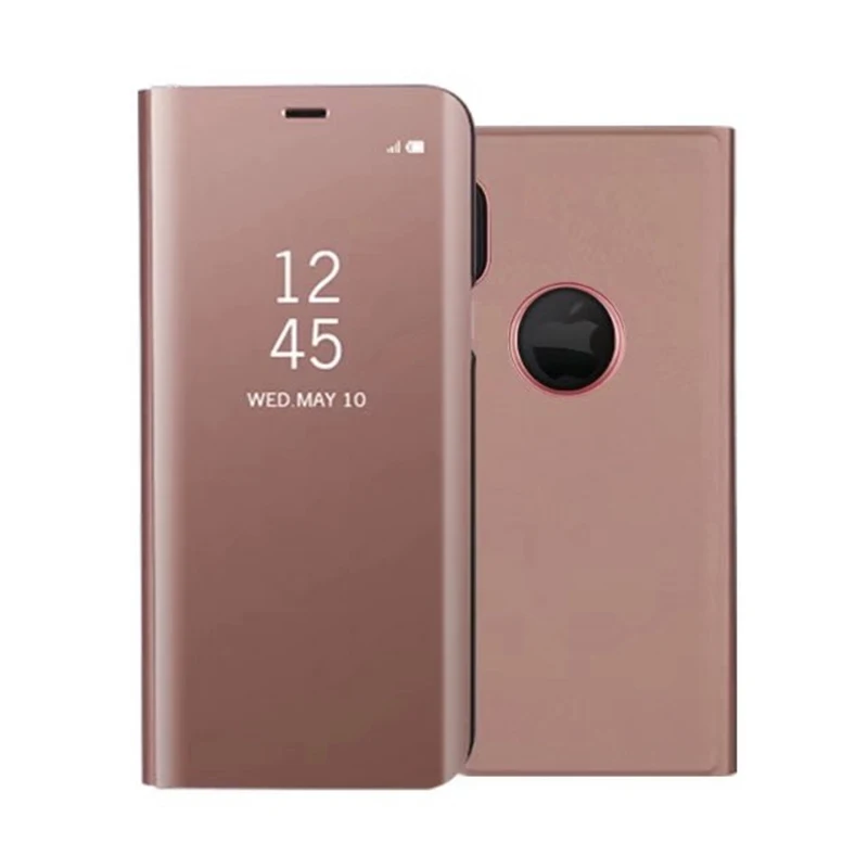 Чехол для iPhone 9X8 Plus 7 6 S зеркальный прозрачный умный кожаный чехол Samsung Galaxy Note 9 S9 S8 A9