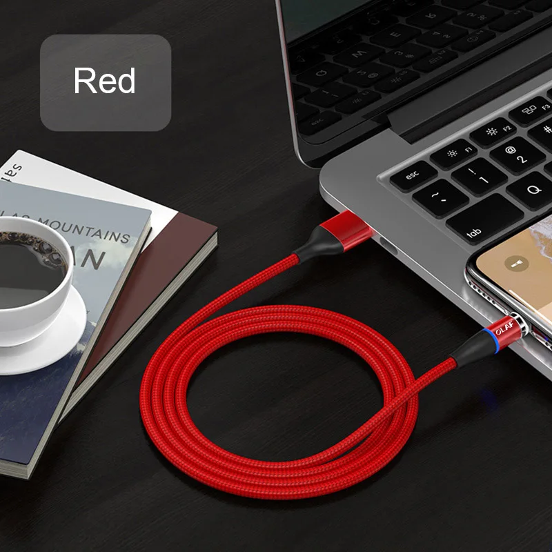 Магнитный кабель OLAF 3A Micro USB для быстрой зарядки и передачи данных для iPhone XS 8 7 Магнитный кабель для зарядки type-C для samsung S10 Xiaomi