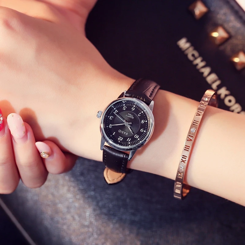 Модные роскошные часы BASID женские качественные кварцевые рождественский подарок