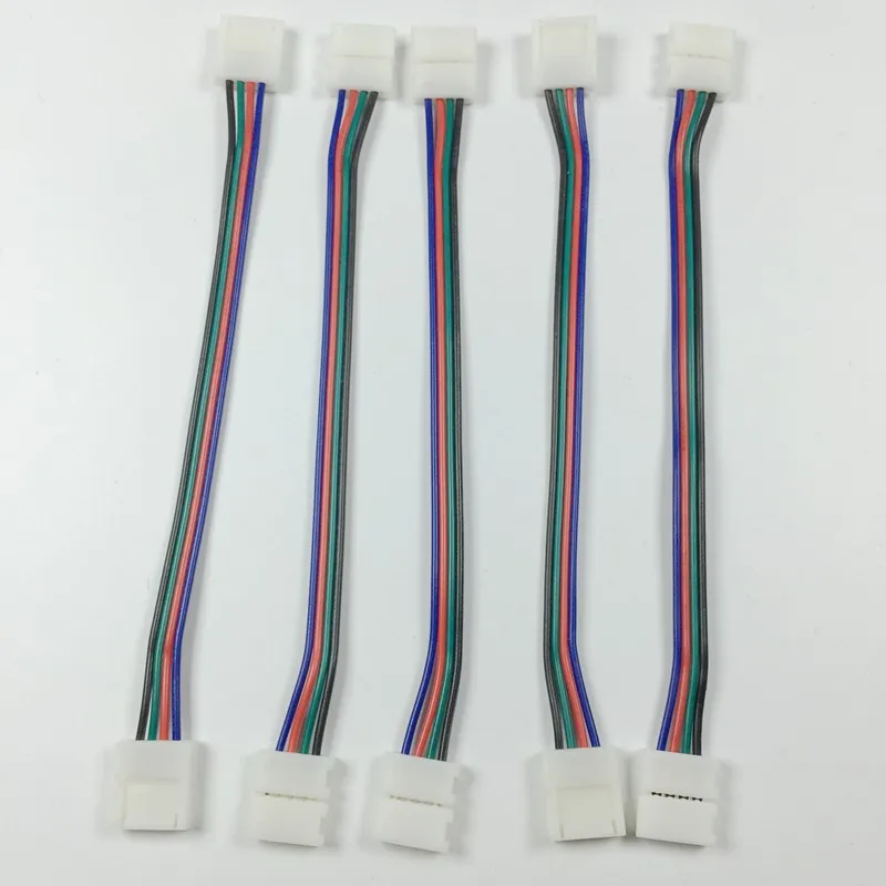 100 шт./лот светодиодный адаптер разъема печатной платы для 5050 RGB светодиодный свет 10 мм Газа Connector