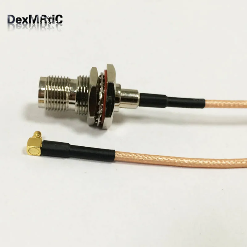 RF TNC женский переключатель MMCX Мужской правый угол косички кабель RG316 по оптовой цене быстрая 15 см