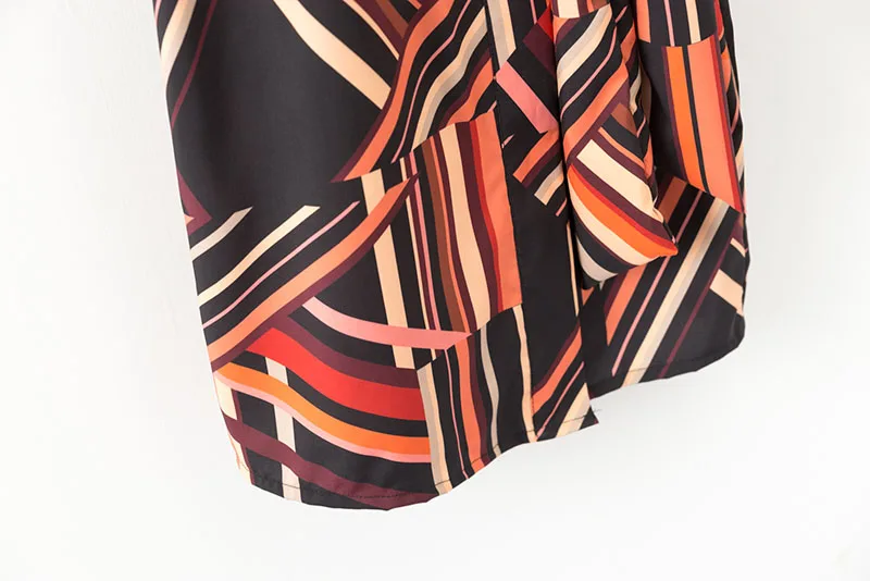 2017 зимнее платье повседневное с принтом кимоно в полоску Женская одежда Платье