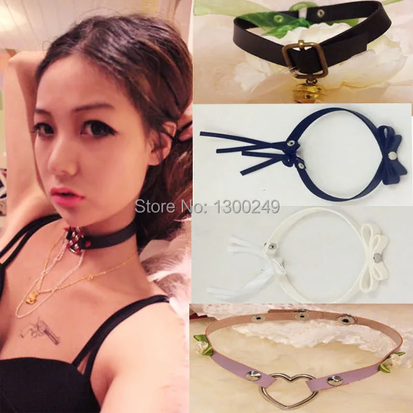 Новинка 2016 лидер продаж кожаное ожерелье ручной работы с темными заклепками 100%