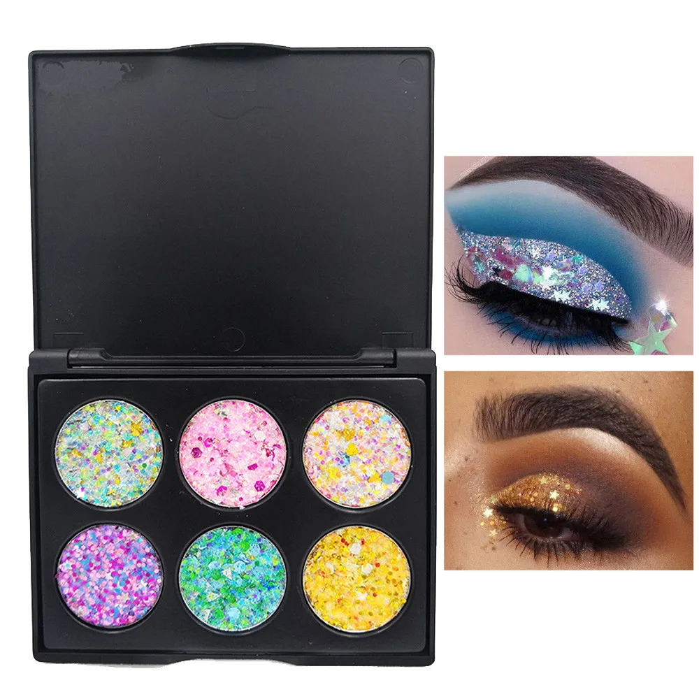 Девушка любимый Профессиональный мерцающий блеск Тени для век Пудра Палитра
