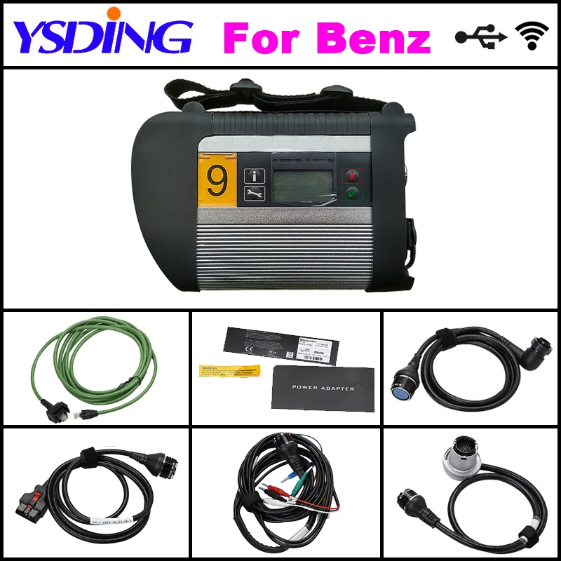 Высокое качество полный чип Mb Star C4 подключение с HDD 03/2019V xenter/DTS/Vediamo MB SD Подключение