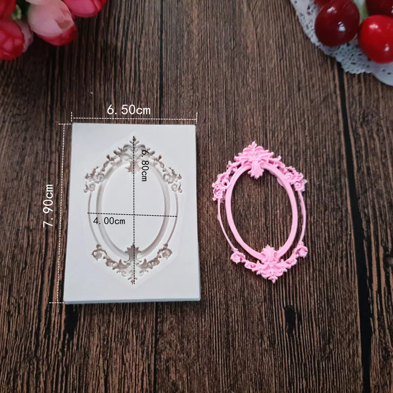 Силиконовая форма с кружевной рамкой для украшения торта помадки шоколада