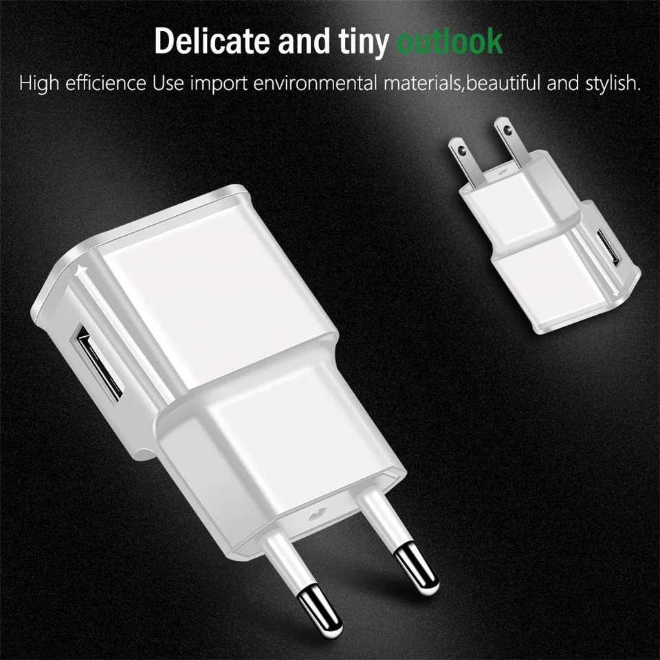 USB зарядное устройство для Samsung S9 S8 Huawei Xiaomi iPhone XS X 8 7 Plus EU штепсельная вилка