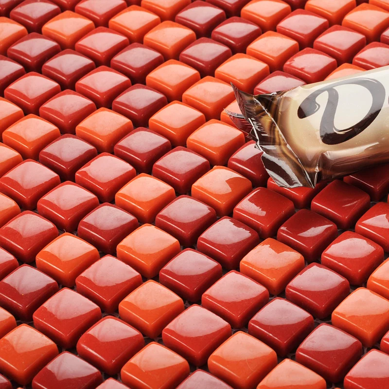 Доступно 8 цветов! Зеленая черная белая синяя маленькая стеклянная плитка в