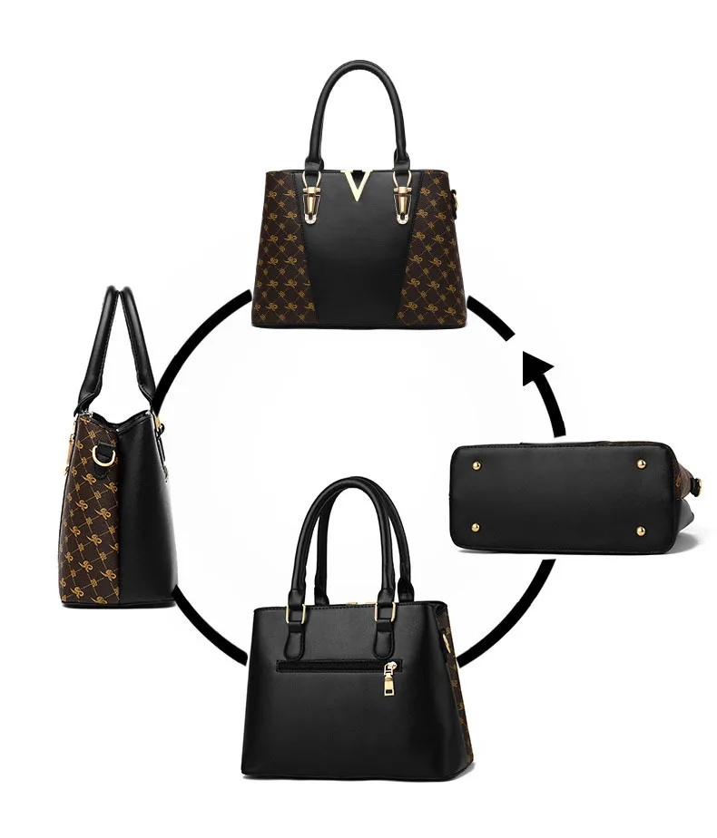 Bolsos Mujer Для женщин сумки 2 шт./компл. кожаные сумки из натуральной кожи Новая сумка-тоут сумка женская Сумки через плечо класса люкс сумка композитный