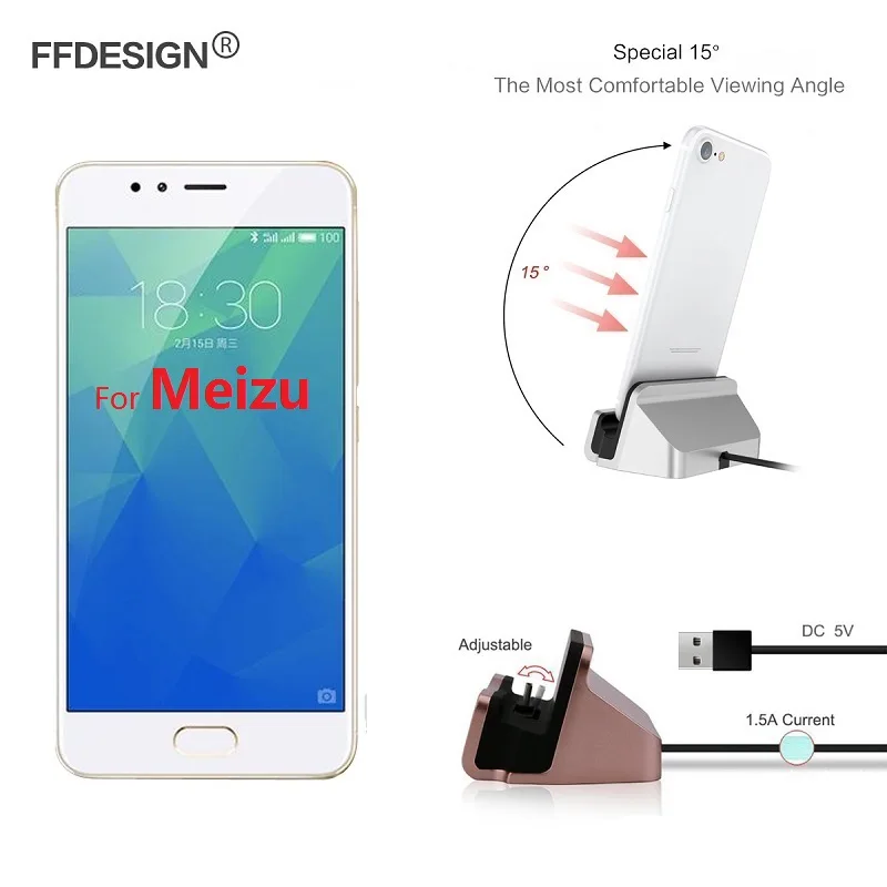 Док-станция для зарядного устройства док-станция Meizu M5s M5c M3 M6 M5 Note 15 Pro 7 U10 U20