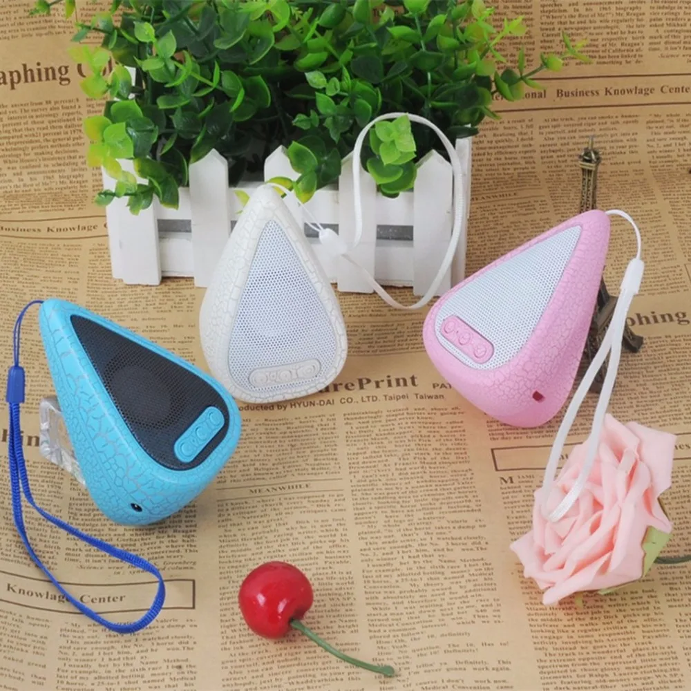 Mini Portable Water Droplet Shape Wireless 7 Colors Crack Bluetooth Speaker Hands-free FM Radio Music Player For Mobile Phone |