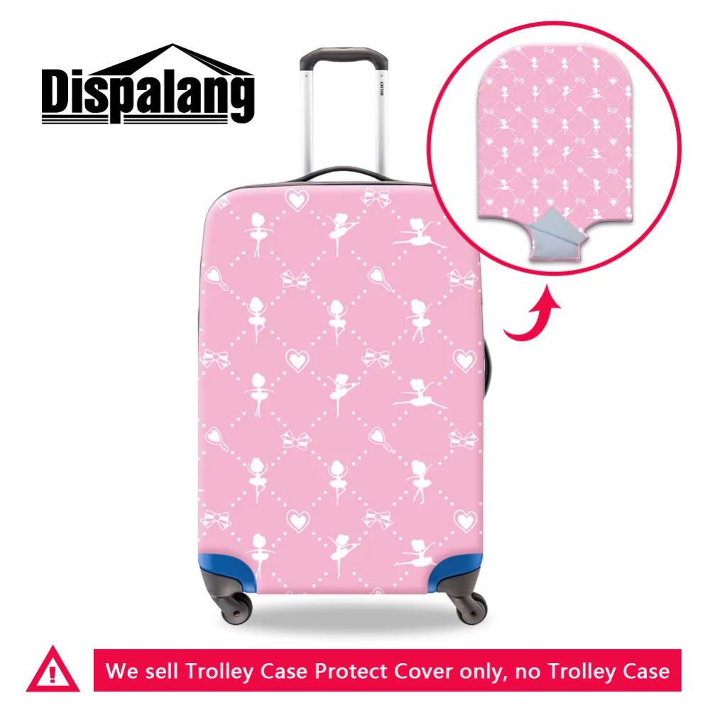 Милый балетный защитный чехол для чемодана 18 30 дюймов на колесиках розовый