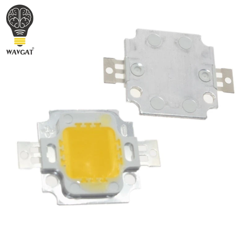 

200pcs 10W LED Integrated High power LED Beads white 900mA 9.0-12.0V 800-1000LM 24*40mil Taiwan Huga Chips