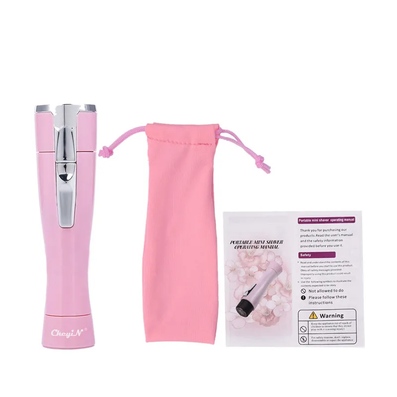 Портативная бритва скребок для бикини + мини триммер бровей электробритва