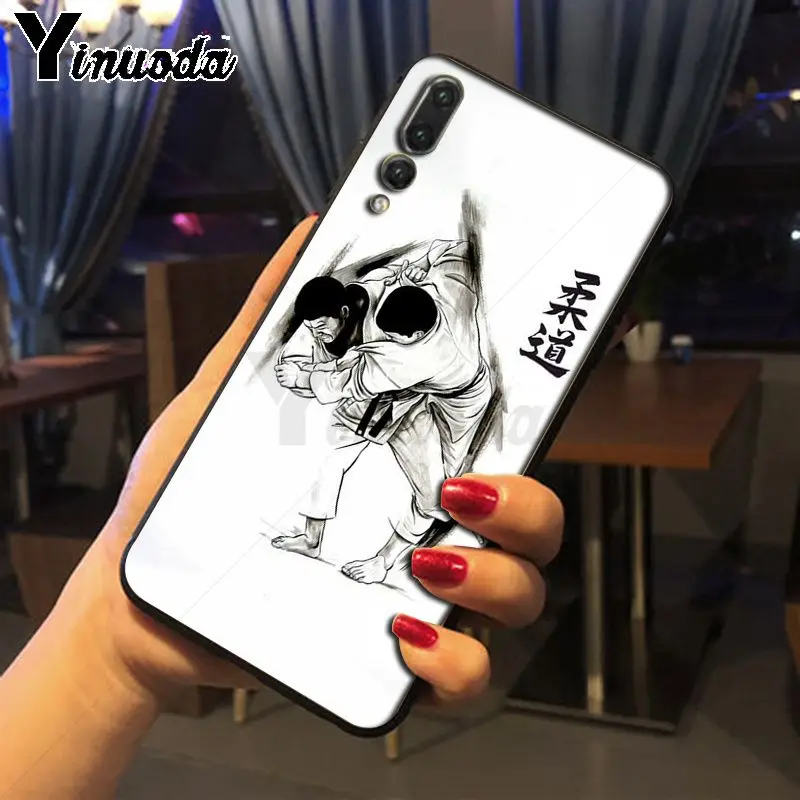 Yinuoda Япония айкидо дзюдо фитнес фото мягкий чехол для телефона huawei mate 10 lite p20lite nova