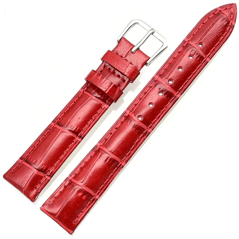 Белый и красный Дамский модный универсальный ремешок для часов Ремешок мужских