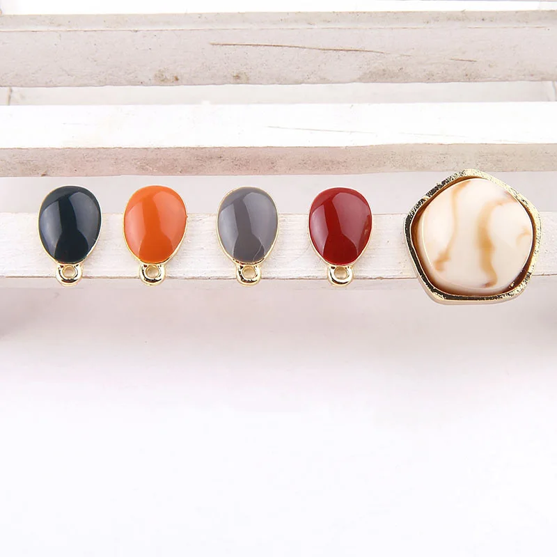 4 предмета модные серьги с эмалью подвески латунная фурнитура Diy Подвеска