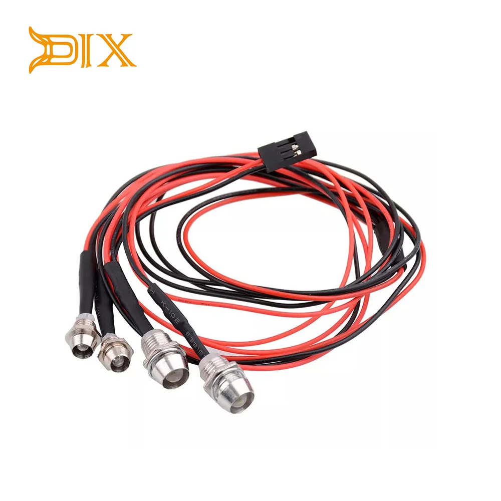 DJX 4 светильник s 70 см длина светодиодный фары головной с 3/5 мм для модели rc Drift
