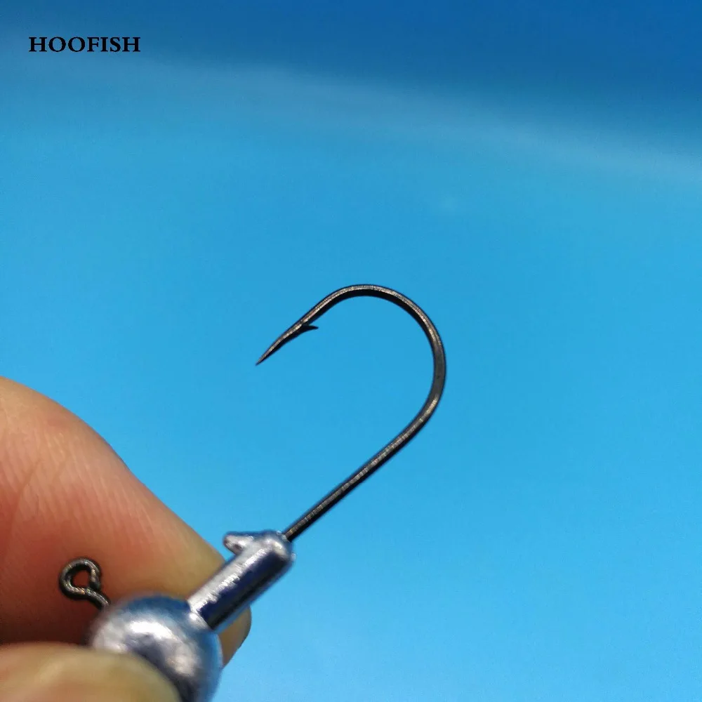 Рыболовный крючок с свинцовой головкой HOOFISH 30 шт./лот 1 г/1 7 г/2.5g/3.5g/5g/7g/10g/14 г/18 г/21 г/30
