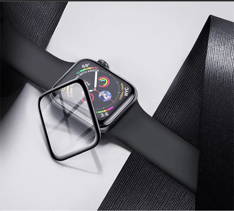 Защитное стекло для apple watch 4 iWatch 5 ремешок 42 мм 44 мм 38 мм 40 мм пленка из закаленного стекла HD водонепроницаемые аксессуары для часов