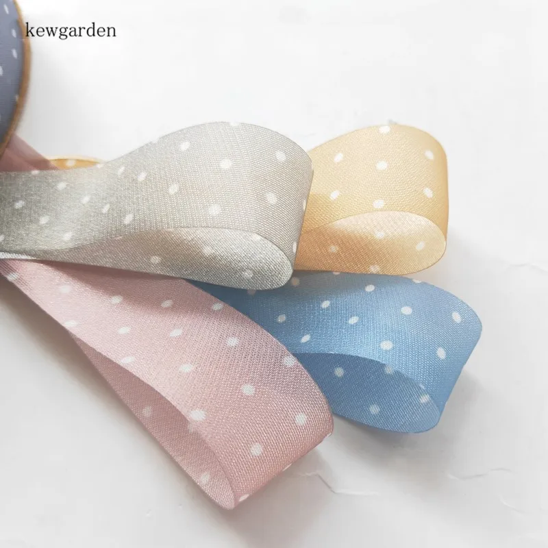 Kewgarden точечные ленты из вуали 25 мм 1 дюйм кружевная марля аксессуары для рукоделия