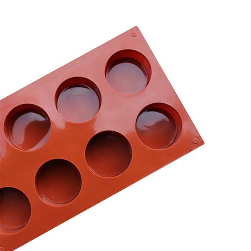 8 отверстий круглая форма силиконовая для шоколада силиконовые формы DIY