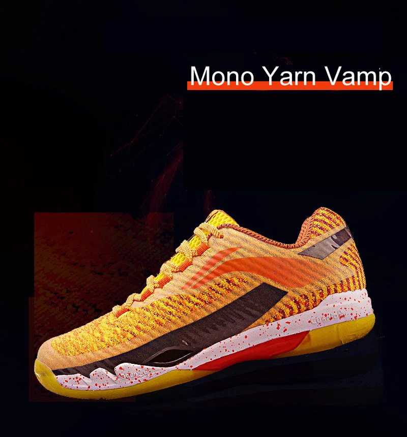 Li-Ning Мужская Пионерская профессиональная обувь для бадминтона LN BOUNSE с подкладом, носимая спортивная обувь, кроссовки AYAN011 XYY083