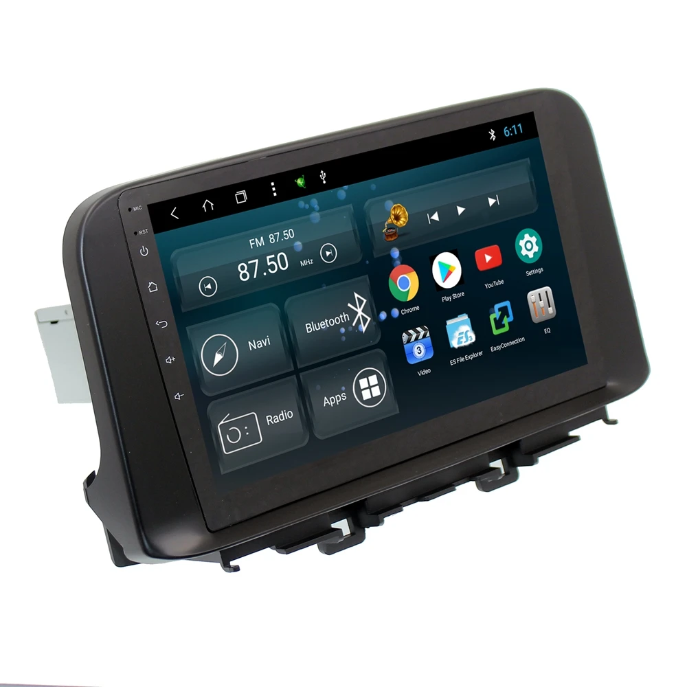 10," Android Автомобильная магнитола gps для hyundai Kona Kauai Автомагнитола головное устройство автомобиля касстте магнитофон с 4 Гб ram/64 Гб rom/8 ядер