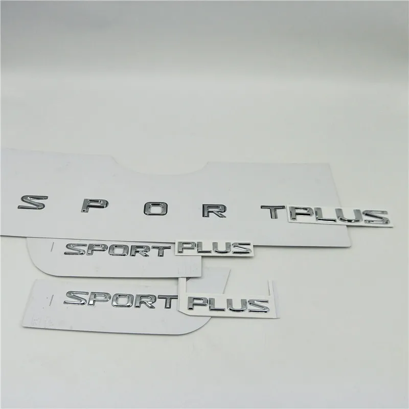 Хромированные передние и задние наклейка с эмблемой для автомобиля Sport Plus