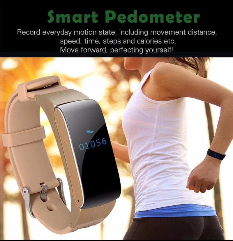 Новый спортивный браслет Bluetooth наушники Talk Band Heart Rate Monitor Шагомер фитнес часы