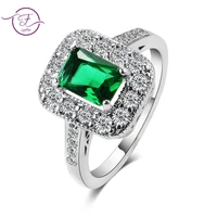 new style emerald ring 925 sterling silver jewelry for women birthday anniversary party gift size 678910 wholesale