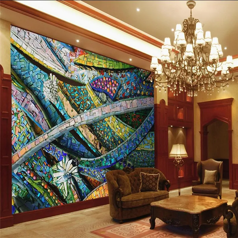 Фотообои для домашнего декора Фотофон настенная бумага цветные линии фотографии