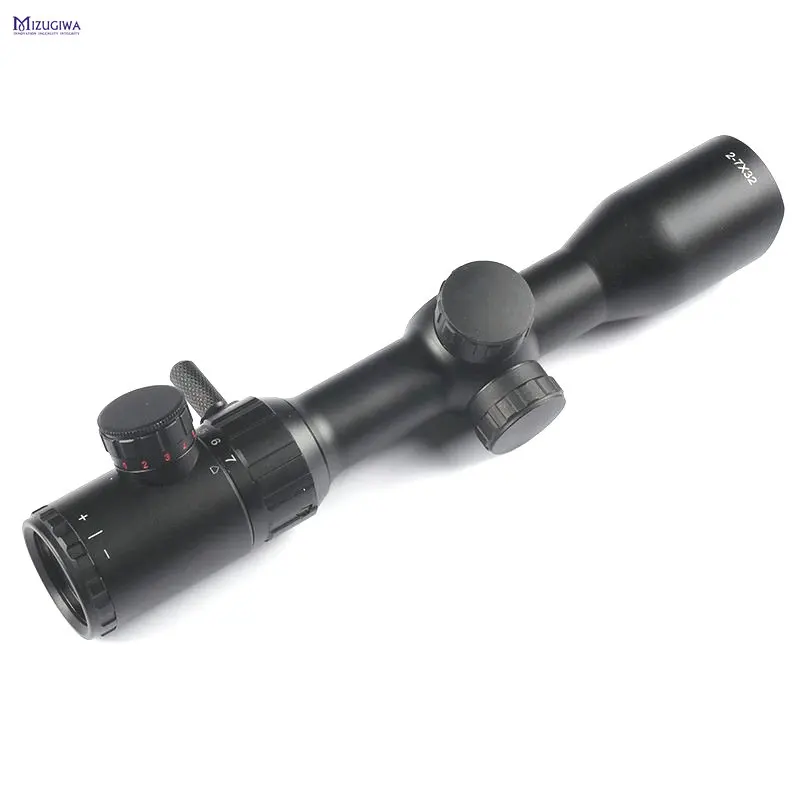 MIZUGIWA охотничий прицел 2-7x32 EG винтовка Красная Зеленая Подсветка сетка BDC