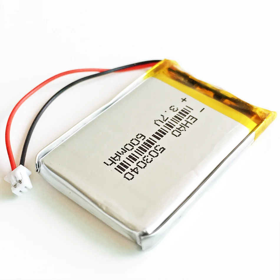 3,7 В 600 мАч литий-полимерный аккумулятор + JST 1,25 мм для MP3 GPS DVD bluetooth рекордер электронная книга камера EHAO 503040 on