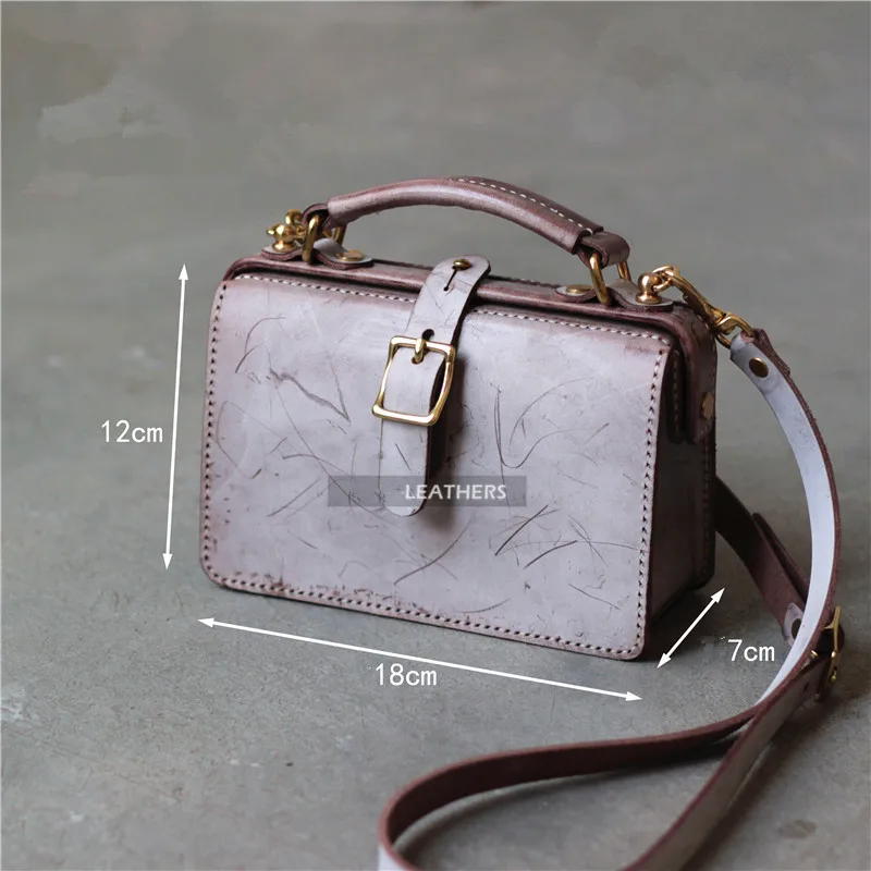 

DIY leather material Handmade leather bag's original material package BXK-122 gold casual bag semi-finished bag