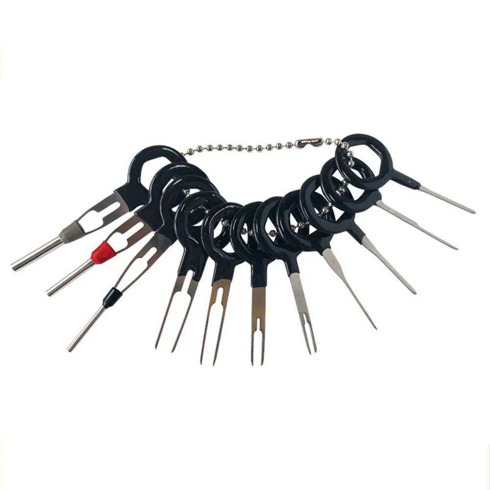 3 pcs 8 pcs 11pcs 18 pcs Auto Car Plug Circuit Board Wire Harness Terminal Removal Hook Pin Crimp Needle Removing Tool For Car