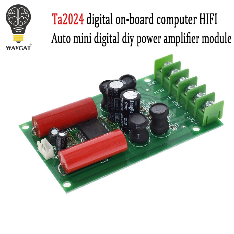TA2024 12 В 2x15 Вт усилитель плата модуль мини Hi-Fi цифровой аудио для автомобиля |