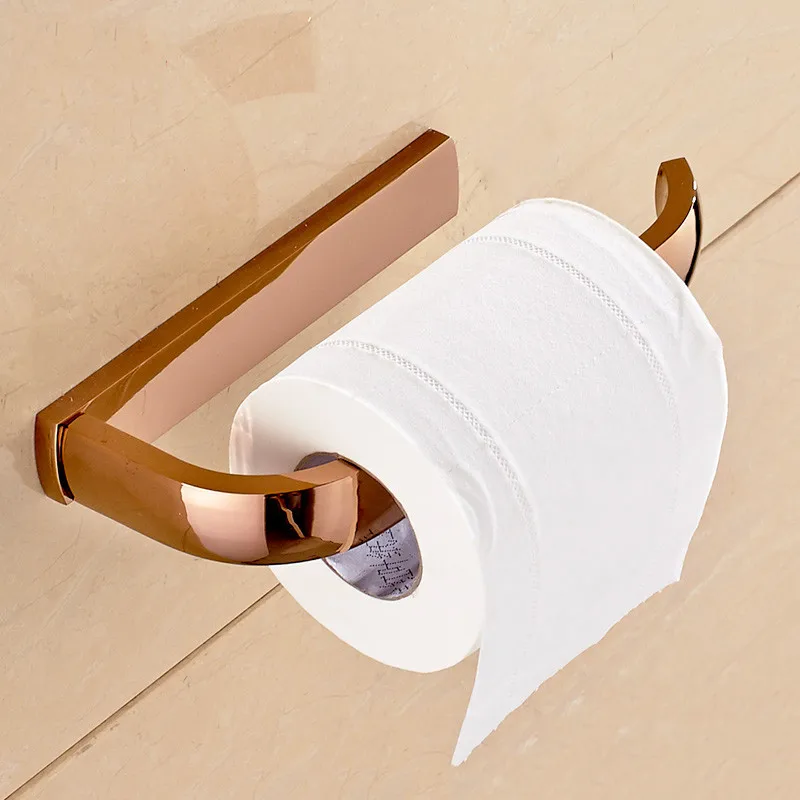 Держатель для бумаги 5 цветов Твердый латунный настенный держатель туалетной