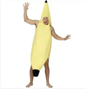 Carnival Clothing Men Cosplay Adult Fancy Dress Funny Sexy Banana Costume Novelty Halloween Christmas Party Decorations | Тематическая
