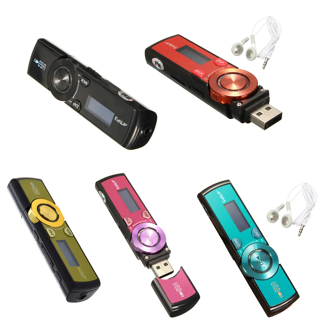 Лучшие предложения USB LCD MP3 FcRadio плеер поддержка 16 Гб Micro SD/TF карта с наушниками цвет