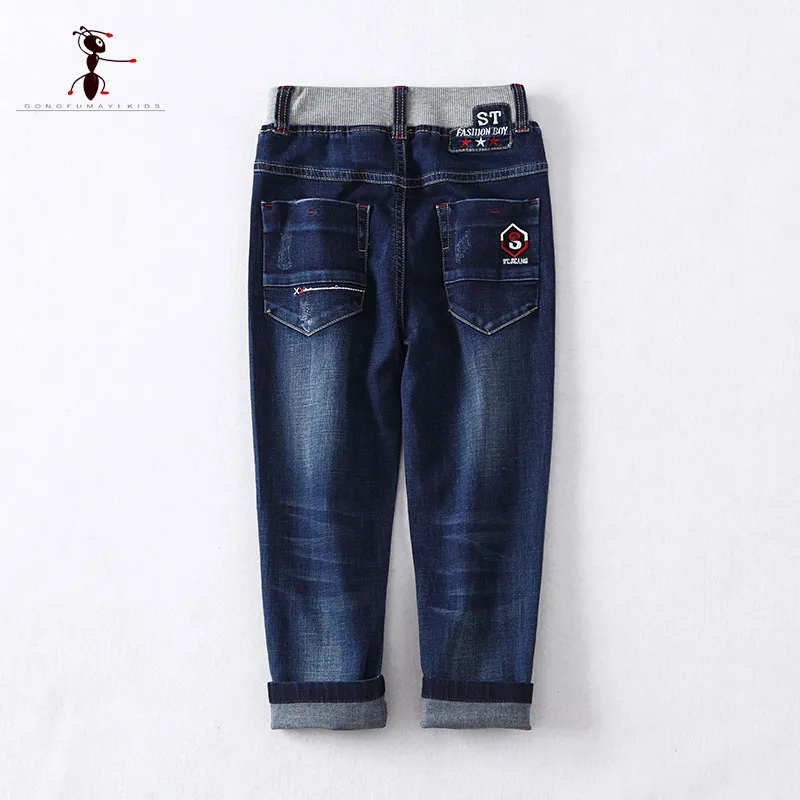 Новинка весны 2017 года поступление Детские джинсы Повседневное Мальчики