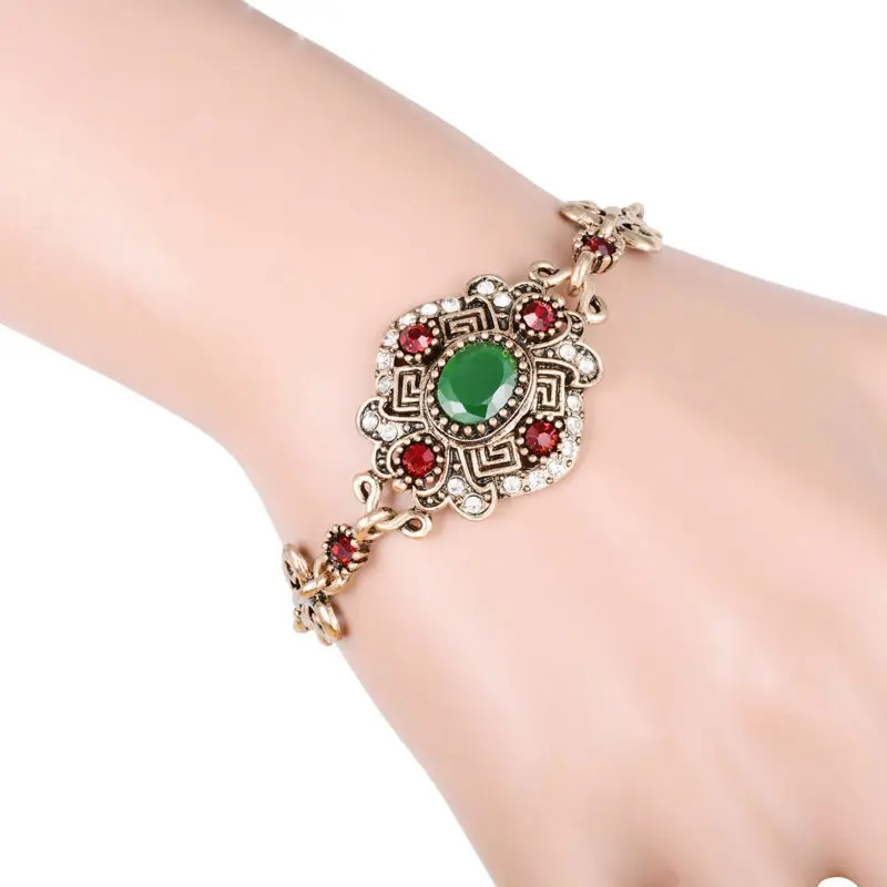 Бренд Joyme Thailand Charm браслеты для женщин Винтажный Золотой цветок Lucky Bracelets Hhomme Bijoux