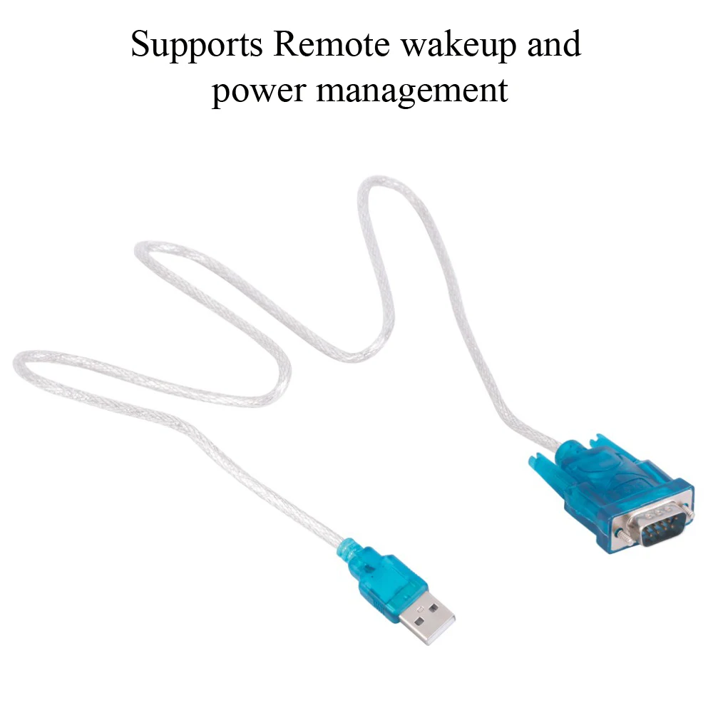 80 см синий USB 2 0 к RS232 COM порт кабель 9 pin DB9 адаптер конвертер Поддержка Windows 7 8 98 SE ME