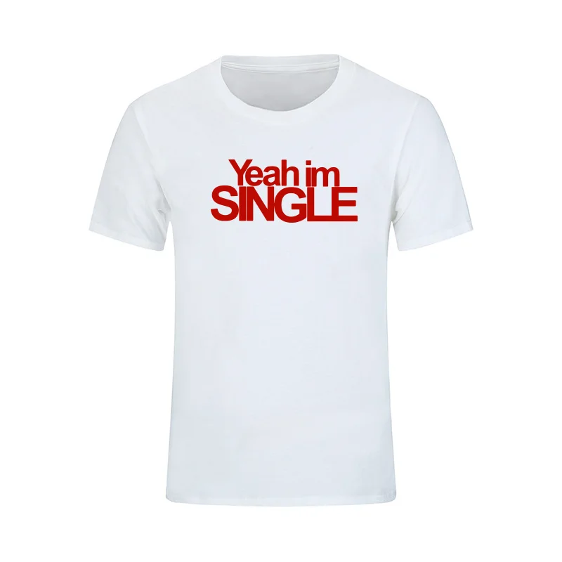 Футболка I Am Single Gift новинка забавная футболка Мужская брендовая одежда летняя