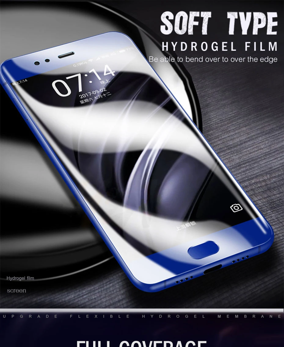 2 шт 3D полное покрытие мягкая Гидрогелевая защита экрана пленка для Xiao mi Red mi 6 Note 3 mi 6 защитная пленка